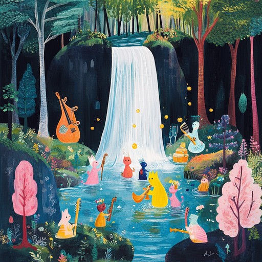 Enter a captivating world where melodies weave through an enchanted forest, engaging young imaginations with sounds of xylophone, soft drums, and flutes. Perfect for nurturing creativity and play.