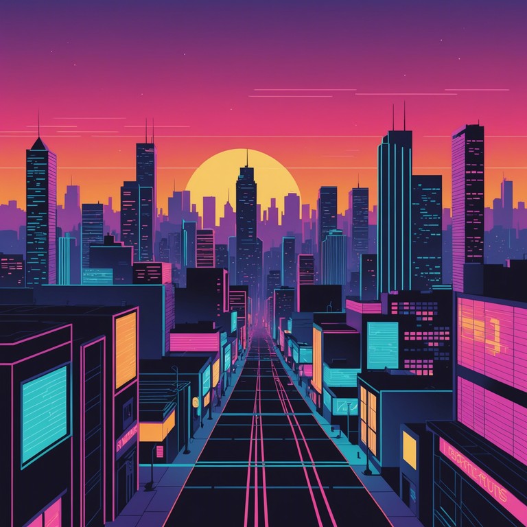 A sonic exploration that captures the essence of a high speed escape through an endless urban environment, characterized by deep synth textures and dynamic rhythms.