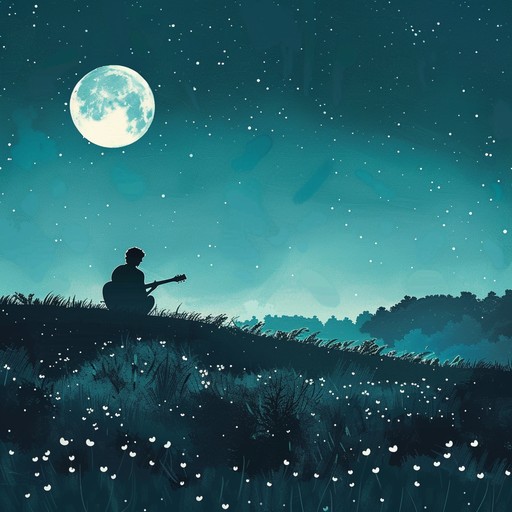 Melancholic and soothing, this acoustic guitar composition takes you on a journey through moonlit meadows and forest whispers, embodying the essence of love and longing through soulful notes and delicate strumming patterns