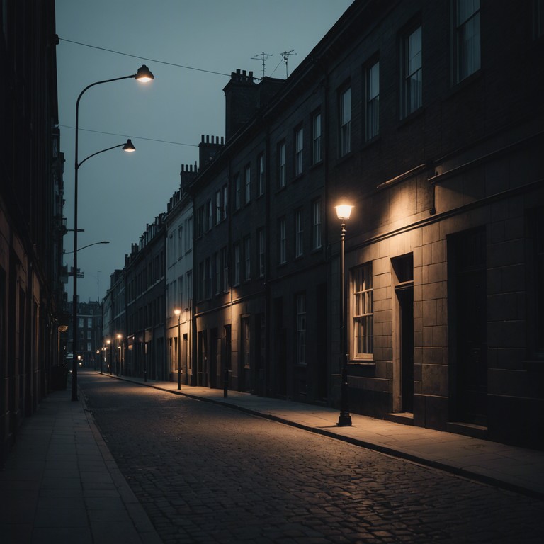 In this instrumental track, the creeping suspense of the music mirrors a journey through a dimly lit alley, as shadows twist and turn with the rap beats, evoking a feeling of tension and uncertainty. The dense layering of sound intensifies the eeriness and suspense, encapsulating the listener in a world of dark corners and unseen dangers.