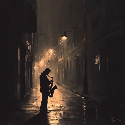 A soulful instrumental swing piece that captures the feeling of loneliness in a silent city night, with smooth saxophone melodies over gentle jazz rhythms.