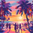 festive calypso track with vibrant, energetic tropical beats