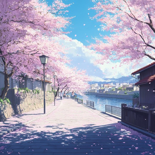 Immerse yourself in this ethereal composition that captures the essence of cherry blossoms' fleeting beauty. With a gentle piano at its core, supported by subtle strings and atmospheric textures, this piece is perfect for evoking nostalgia and unspoken sentiment in an anime setting.