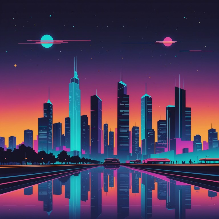 Imagine driving through a neon lit cityscape, the sound of retro synthesizers filling the air, creating a nostalgic yet futuristic atmosphere. Smooth synthesizer waves meld with electronic beats, creating a soundtrack for nighttime urban explorations.