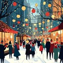 upbeat festive tune with holiday bells and whistles