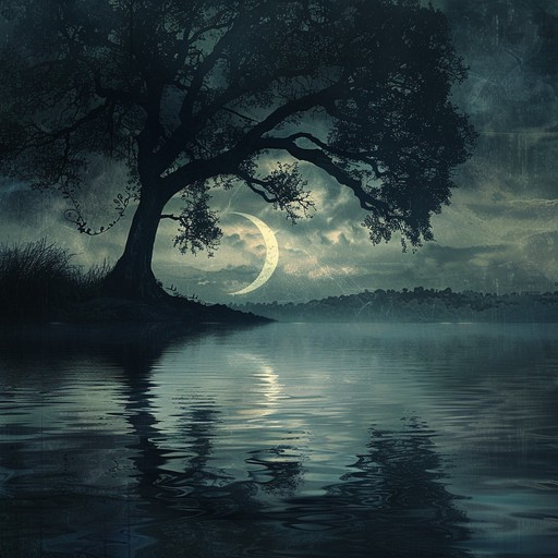 This musical piece captures the essence of a mystical evening where the world seems not just alive but enchanted. The melody weaves through the fading light, blending with the sounds of a tranquil nocturnal forest coming to life under the moonlight. Gentle strings evoke the movement of shadows and the twinkling stars.