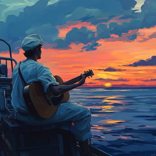 Experience a deeply intimate russian navy song where gentle acoustic guitar strains poetically mirror a sailor's heartfelt secrets and the solace found on the open sea.