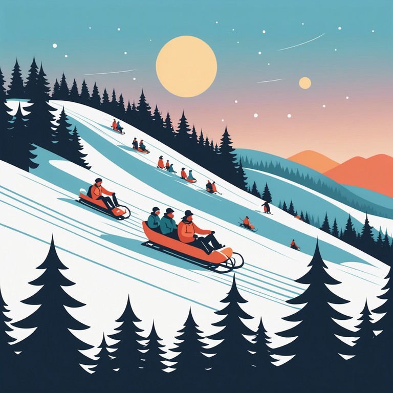 This composition combines the joyous themes of holiday cheer with unexpected, thrilling musical turns that captivate and energize listeners. Incorporating traditional melodies with an adventurous modern twist, this track is designed to evoke the exhilarating feeling of a winter adventure, making you feel like you're sledding down snowy hills under a starlit sky.