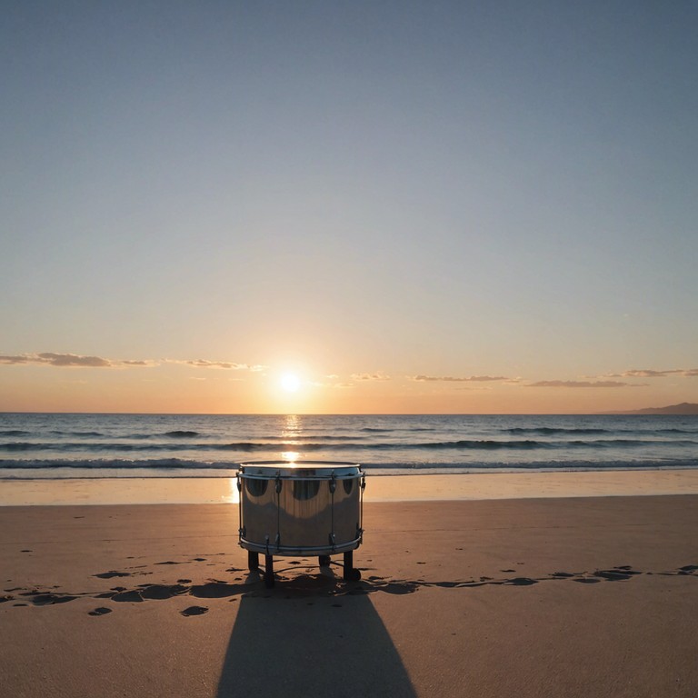 The music paints a scene of a long forgotten beach where waves gently lap against a faded shoreline. The melody, carried by the mellow tones of steel drums, captures a mixture of nostalgia and subtle sadness, reflecting on isolated beauty and the passage of time. The instrument's distinctive sound enhances the song’s haunting, introspective mood, making it ideal for reflective moments.