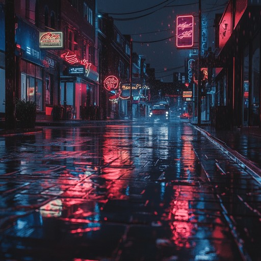 An instrumental track blending rhythmic energy of jack swing with a chill, edgy vibe, featuring smooth synth melodies, groovy beats, and an urban soundscape reminiscent of nighttime city streets under neon lights.