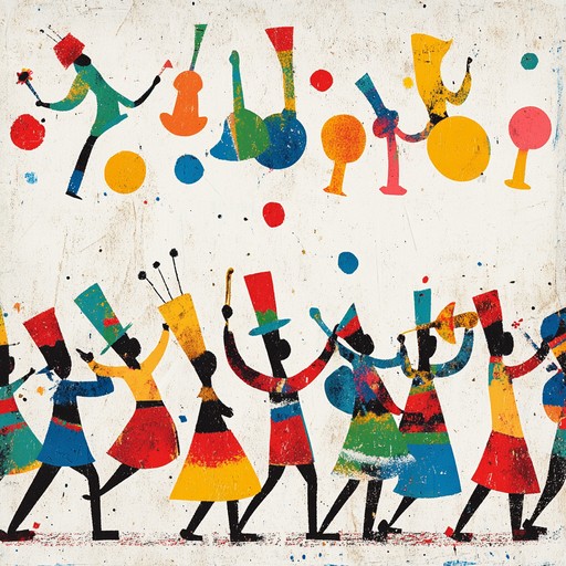 A buoyant, colorful track perfect for a carnival atmosphere, featuring upbeat rhythms and melodies. The music evokes a sense of hope and joy, inviting listeners to join in the celebration and dance along the streets. Suitable for parades, festivals, and various joyous occasions, the track highlights a blend of traditional carnival sounds with an uplifting twist.