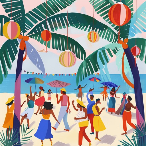 Capture the essence of a bright coastal festival with this cumbia track celebrating the beach, sun, and dance. The lively tempo and upbeat accordion melodies will have listeners feeling the warmth of a summer festivity, with rhythms that invoke joyful dancing under the clear blue sky