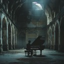 eerie and melancholic piano with shadowy undertones