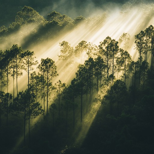 Experience the serene and subtle sounds of a deep, untouched forest, where the soft whispers of wind in the foliage and the distant calls of wildlife create an immersive auditory scene. The ambience captures the essence of nature’s breath and pulse, evoking a sense of peace and deep connection with the earth.