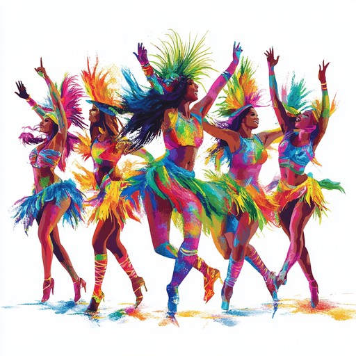 A vibrant, energetic samba piece infused with passionate guitar solos and rhythmic percussion, embodying the essence of brazilian dance and romance. The music carries an exuberant pulse that transports listeners to a lively carnival, with interwoven melodies showcasing deep emotions and cultural richness.