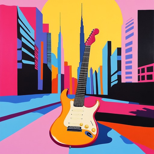 Picture the electric hum of a bustling urban landscape on a sunny summer day. This grounded yet uplifting rock track is brought to life with energetic guitar riffs and rhythmic drumming, evoking the spirit of city life bathed in sunlight. It’s a perfect soundtrack to an unstoppable day in the heart of the city.