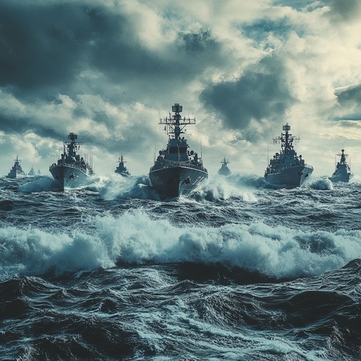 An exhilarating instrumental inspired by the russian navy's courageous seafarers, capturing the thrilling spirit of the cold northern seas. Mixing traditional russian folk melodies with a robust orchestral arrangement, the piece builds an atmosphere of anticipation and adventure. The dynamic range, from calm waters to thunderous waves, highlights the resilience and bravery of the sailors. A perfect composition for evoking images of grand naval expeditions and the majestic, unyielding beauty of the north.