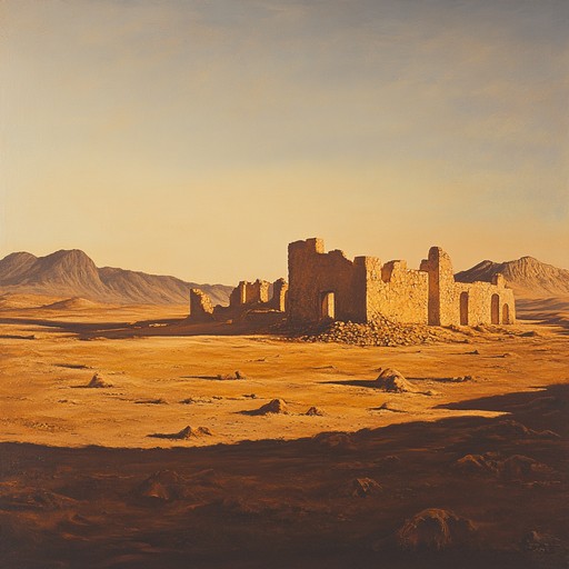 In this alternate track, the echoes of ancient civilizations seep through the fabric of time, creating a symphony that resonates with the mysterious allure of a long forgotten desert kingdom. The music layers traditional oud melodies over an ethereal backdrop, crafting a hauntingly beautiful soundscape.