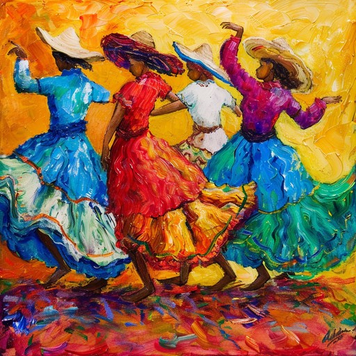 Driven by powerful percussions and energetic accordion, this track celebrates traditional cumbia with a fresh, modern twist, perfect for dancing and lively gatherings. The joyful vibes are irresistible, making listeners want to celebrate and move their feet.