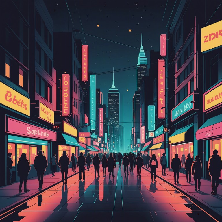 An evocative instrumental track that brings to life the vivid urban nightlife and soaring emotions of the 1980s through layers of lush synthesizer textures and rhythmic electronic beats. Enjoy the nostalgia of neon lights, late night drives, and futuristic landscapes, rendered through intricate sound design and heartfelt melody developing an intense, nostalgic yet fresh atmosphere.