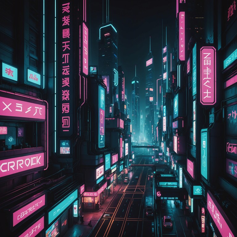 In a future dystopian city, ancient hymns merge seamlessly with synthetic beats, creating a spiritual ambiance amidst neon lights and shadowed alleys. This track invites listeners into a transcendent experience that bridges the old world with the cybernetic future.