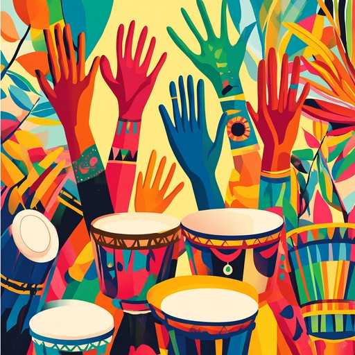 Fusing the dynamic sounds of african djembes, indian tablas, and latin bongos, this high energy track creates a pulsating and exhilarating musical journey that celebrates global rhythms. Ideal for dance parties and vibrant events.