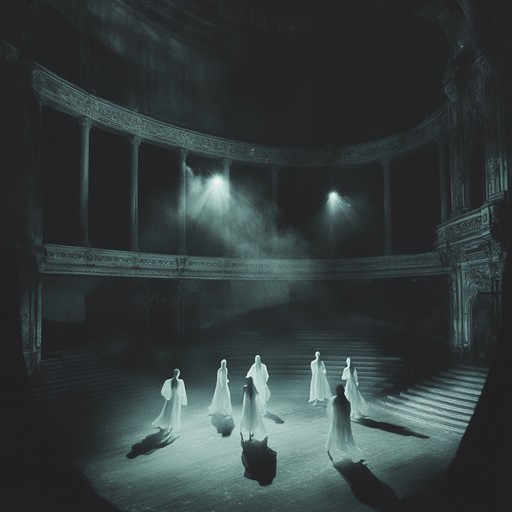 This track features haunting melodies and ethereal orchestration, conjuring images of spectral figures waltzing in the empty corridors of a forgotten opera house under the pale moonlight.