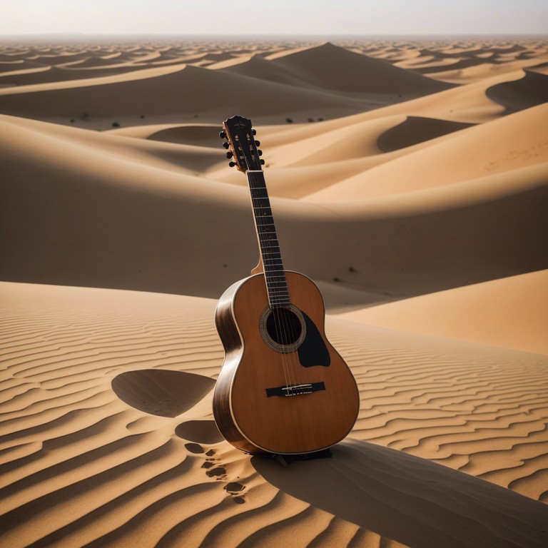 Crafted to bring forth the unique ambiance of a quiet, expansive desert under a blanket of stars, this track uses traditional middle eastern scales played on the oud to encapsulate the feeling of tranquility and vastness.