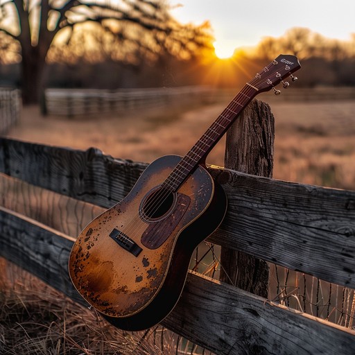 This calming instrumental americana piece features gentle acoustic guitar and harmonica. It paints a tranquil picture of the countryside at dusk, making listeners feel the warmth and peace of a sunset on open fields.