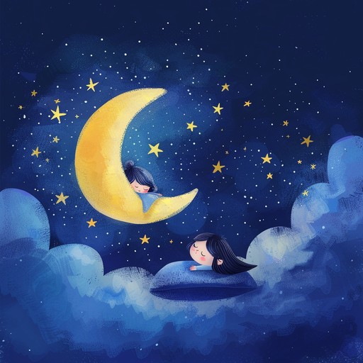 This gentle lullaby features a soft, repetitive melody that gradually slows down and becomes quieter, creating a calming atmosphere perfect for helping babies and toddlers fall asleep. The simple, innocent tune is reminiscent of classic nursery rhymes, with a dreamy, ethereal quality that evokes images of twinkling stars and peaceful slumber.