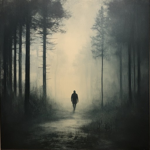A melancholic instrumental piece featuring deep, resonant tones and haunting melodies that evoke feelings of longing and darkness, as if wandering through shadowed memories