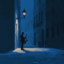soft jazz tones reflect solitude in a sleeping city