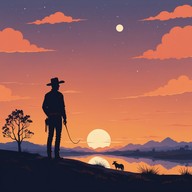 cowboy's journey under the open sky.