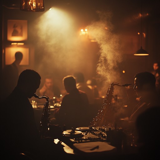 An enticing blend of smooth saxophone melodies and deep, rhythmic house beats, capturing the essence of an intimate and luxurious night out in a sophisticated urban jazz club. This instrumental track exudes sensuality, creating a perfect atmosphere for relaxation or an elegant evening event.