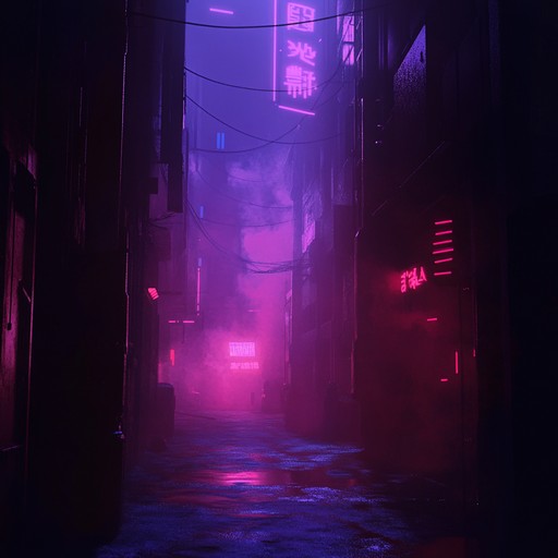 An instrumental electropop composition blending creepy, atmospheric synths with pulsating electronic beats, creating an unsettling yet captivating experience reminiscent of walking alone through neon lit, abandoned city streets at night.