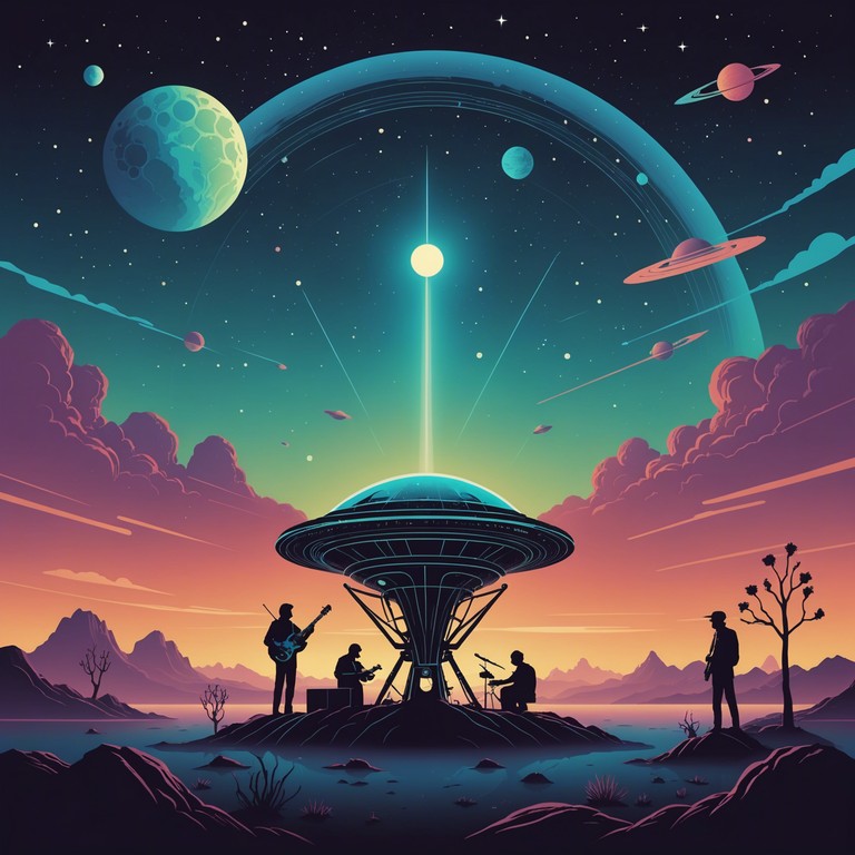 A symphony of alien cultures where classic afrobeat rhythms are seamlessly fused with electronic elements from the future. Let your mind wander through this vivid soundscape designed to evoke feelings of wanderlust and cosmic adventure.