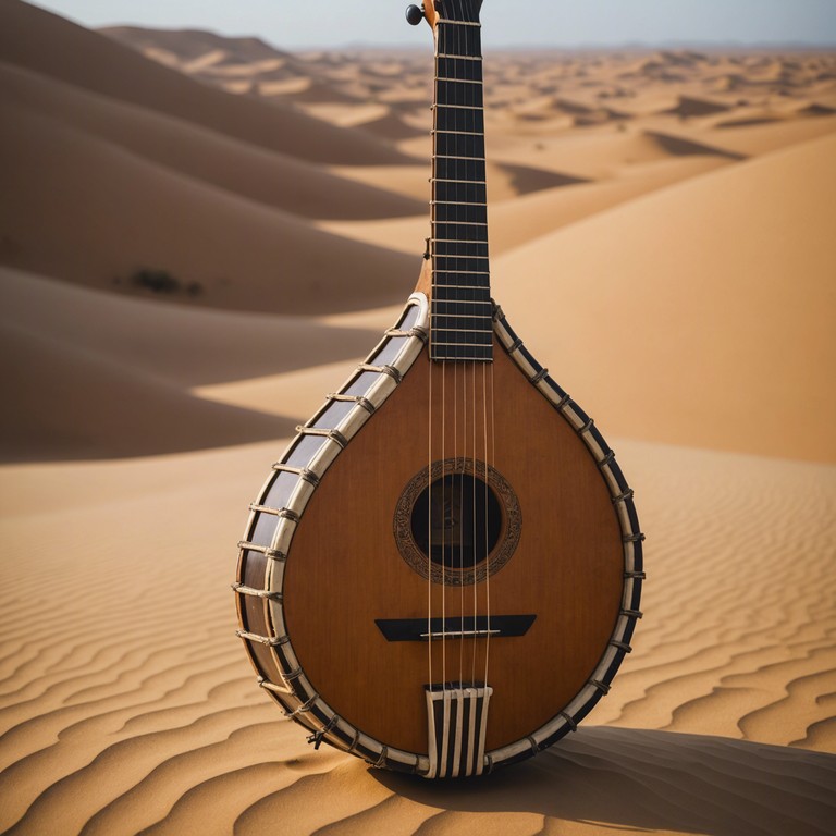 Delving deeper into the heart of the sahara, this piece evokes the twinkling of stars over sand dunes with haunting melodies that resonate with the soul's wanderlust. It reflects the solitude and profound beauty of desert nights Delving deeper into the heart of the sahara, this piece evokes the twinkling of stars over sand dunes with haunting melodies that resonate with the soul's wanderlust. It reflects the solitude and profound beauty of desert nights