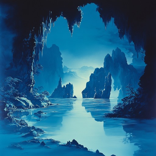 This track transports listeners to the tranquil depths of an imaginary ocean where the only sound is the resonant vibration of deep bass intertwined with subtle watery echoes creating a peaceful auditory experience.