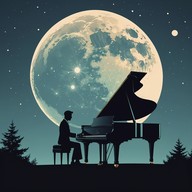 soothing piano melodies under starlit skies