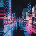 a reflective instrumental blending dance rock beats with melancholic melodies