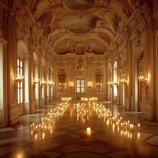 Immerse in a world of opulent grandeur with haunting harpsichord notes intertwining seductively with lush strings, evoking the aristocratic elegance and mystery of baroque era salons under candlelight