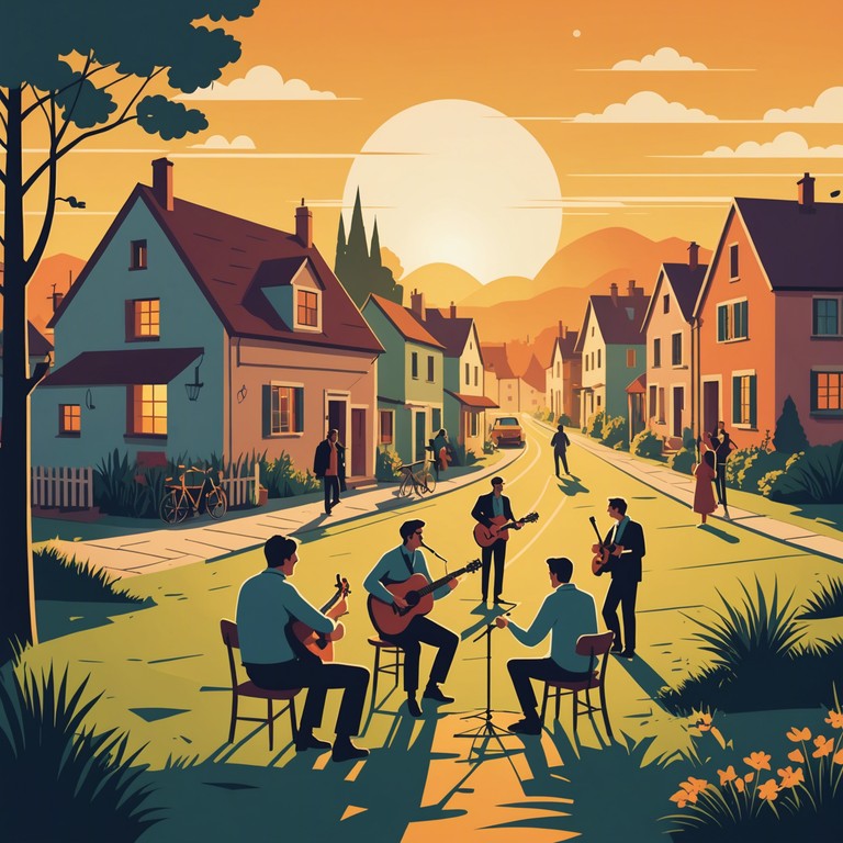 This track recreates the lively atmosphere of a dawn festival in a balkan village, where traditional music blares from every corner, invoking the spirit of community and celebration.