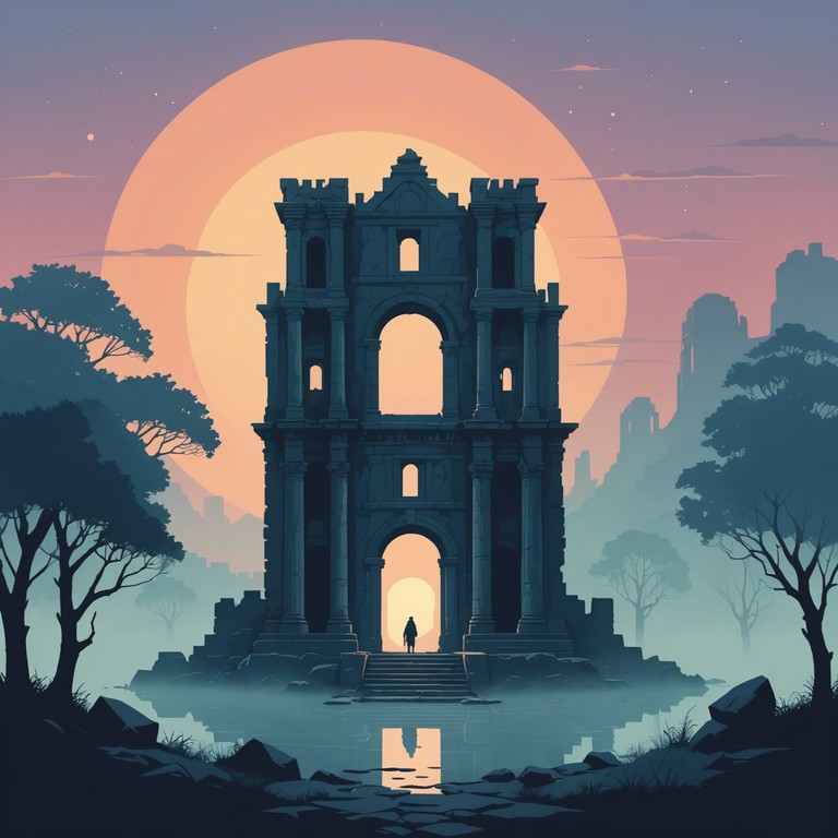 Embark on an epic auditory excursion through landscapes where the echoes of ancient myths still resonate. Featuring full orchestral layers with a significant focus on string harmonies and choral crescendos, this track is ideal for evoking grandiosity and timeless intrigue