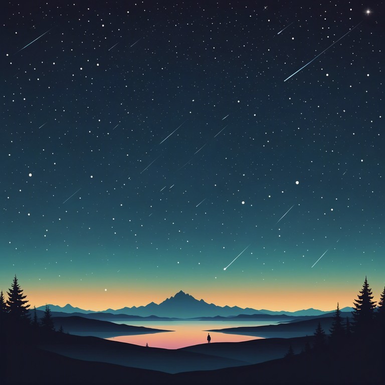 A serene instrumental track that simulates the peace of gazing up at a star filled sky. Soft piano notes gently guide the listener through a soothing journey, emblematic of night's tranquil and limitless beauty.