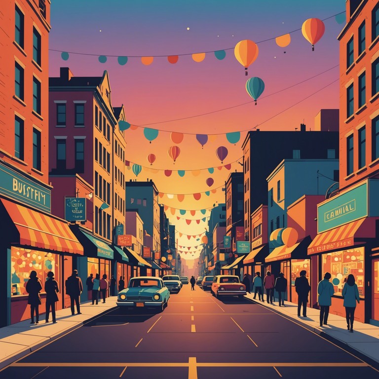This track is an evocative blend of energetic carnival rhythms merged seamlessly with the gritty tones of urban nightlife. Perfect for setting a vibrant, pulsating mood that captures the essence of a festive night out in the city, featuring layers of rhythmic complexity and cultural fusion.