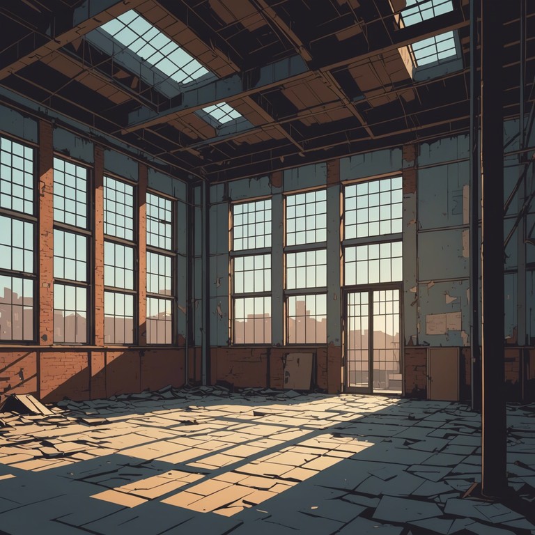 This composition brings the solitary sound of heavy boots echoing against the backdrop of an unfurnished, abandoned room, capturing the essence of solitude and introspection. The empty space amplifies each stomp, creating a hollow, impactful sound that reverberates off the walls and into the listener's soul.