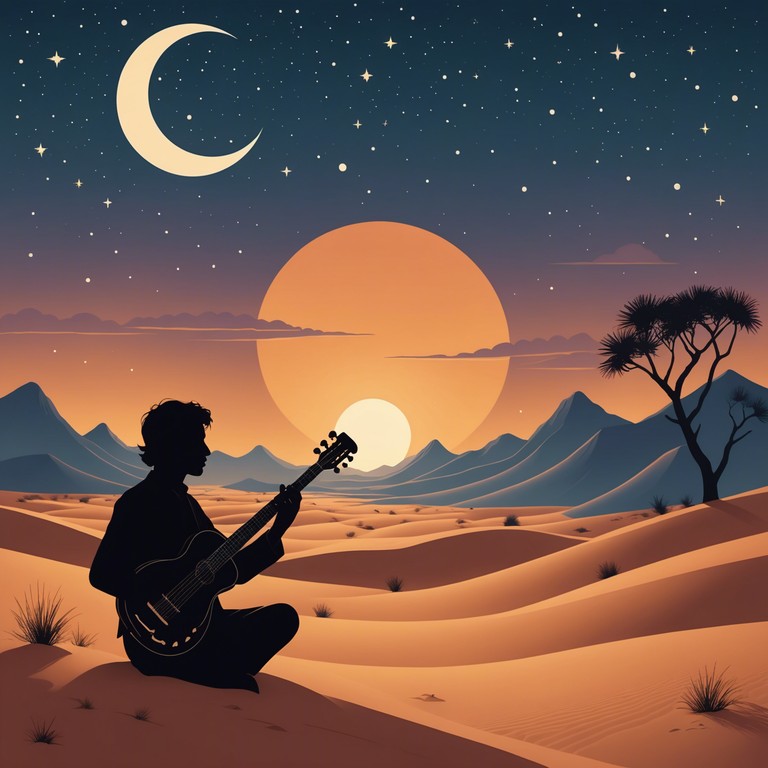 Echoes of tranquility draw listeners into a soothing journey across a meld of eastern musical traditions and the pulsating energy of rock, creating a sound that's both invigorating and calming.