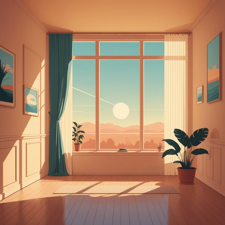 Imagine a gentle tune playing as soft sunlight filters through diaphanous curtains, accompanying a quiet, laid back afternoon. This composition's unhurried rhythm and soothing sound are perfectly suited for days of gentle reflection and serenity.