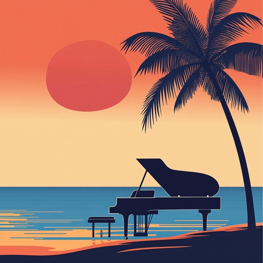 A mellow instrumental salsa track featuring soft piano melodies and gentle percussion, perfect for unwinding by the ocean.