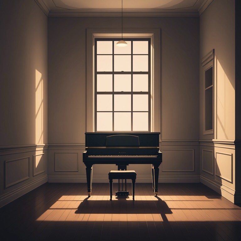 A gentle yet profound instrumental track that conjures the essence of nostalgic reflection through soothing, melancholic melodies played on a lonesome piano. The music tiptoes on the border of serenity and sorrow, capturing the feeling of being lost in old memories. It evokes a sense of solitude and introspection, making it perfect for moments of personal reflection or quiet evenings